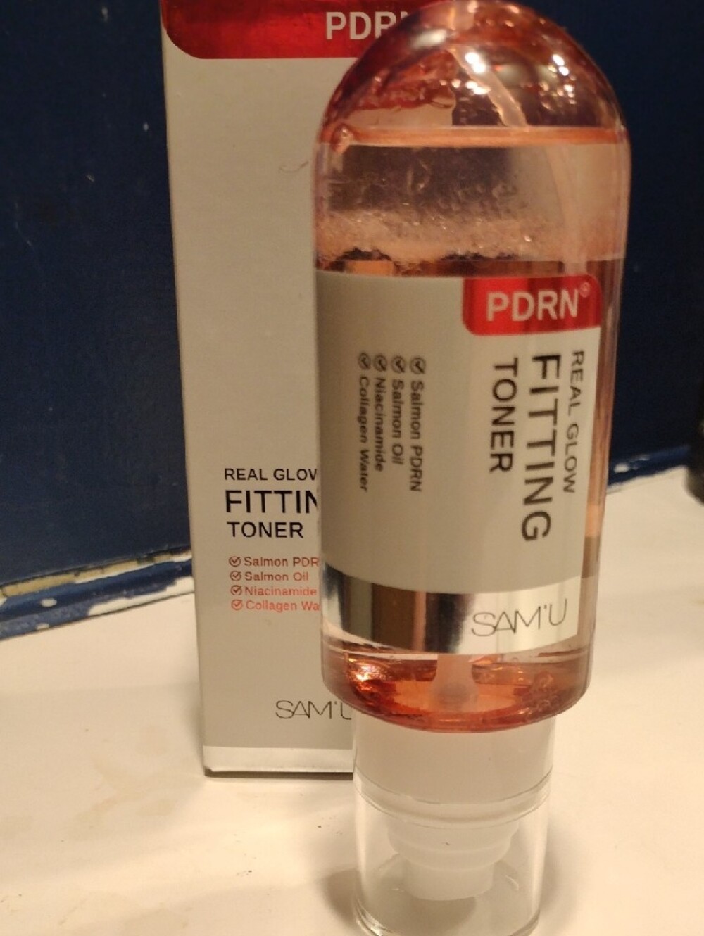 PDRN Real Glow Fitting Toner — Salmon Pink Hydrating Toner - Picture 3 of 4